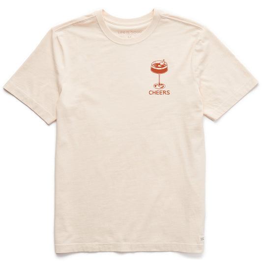 Men's Cheers Cocktail Short Sleeve Crusher Tee