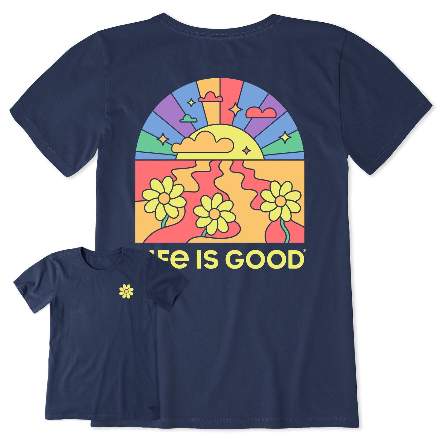 Women's Pride Floral Sunset Short Sleeve Tee