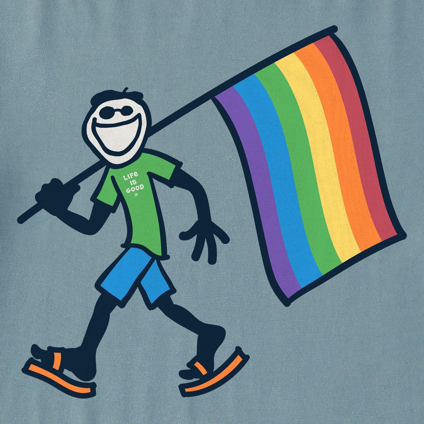 Men's Jake Carrying Pride Flag Short Sleeve Tee