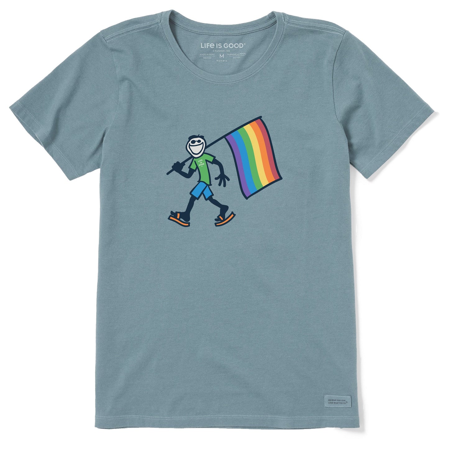 Women's Jake Carrying Pride Flag Short Sleeve Tee