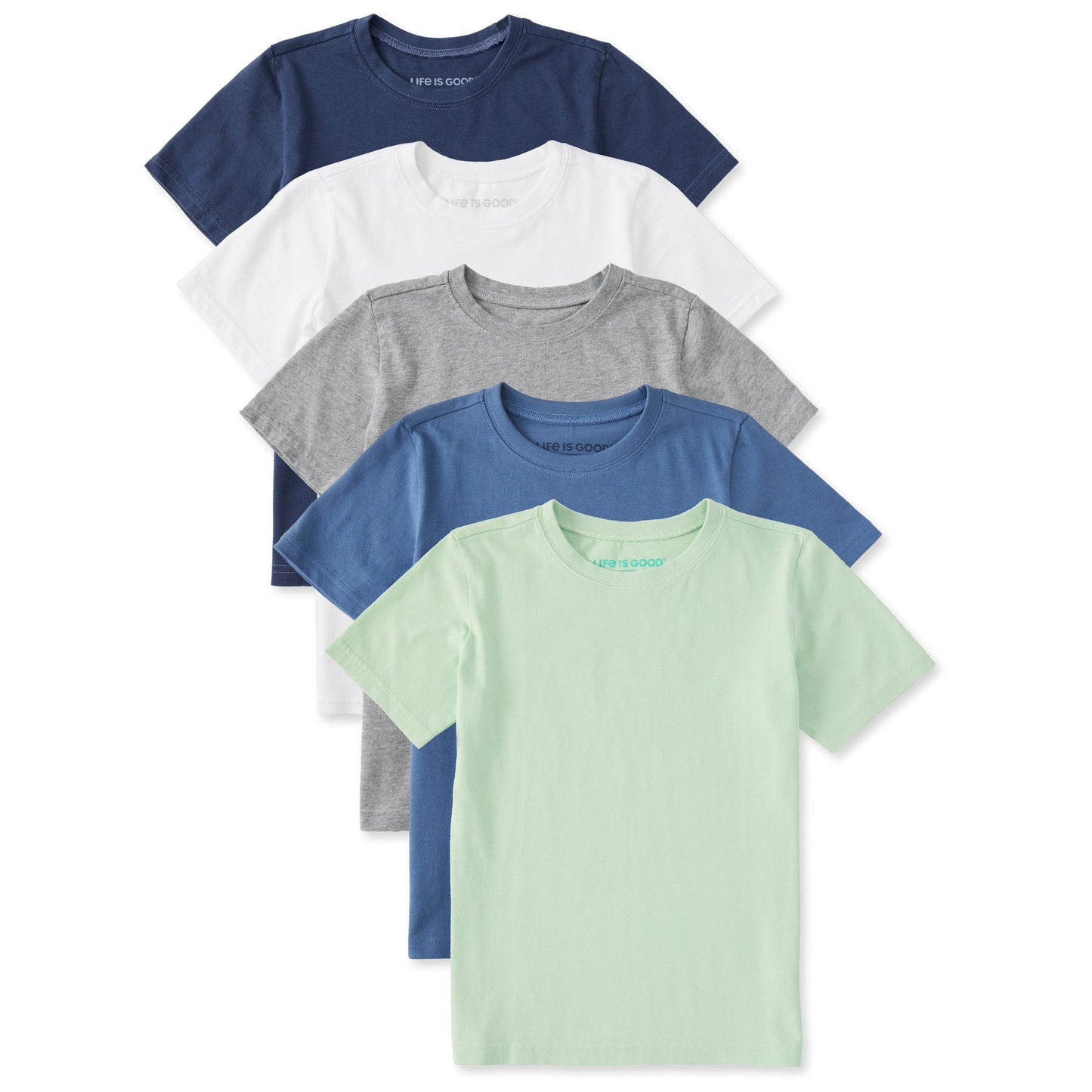 Kids Solid 5-Pack Crusher Tee  Multi 4