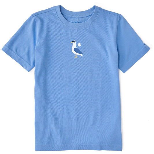 Kids Cool Seagull Short Sleeve Crusher Tee
