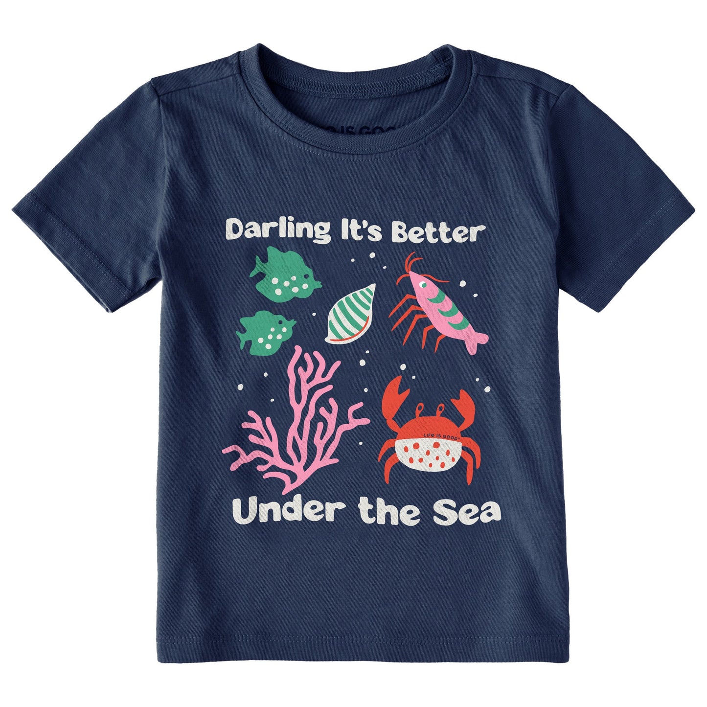 Toddler Darling It's Better Under the Sea Short Sleeve Crusher Tee