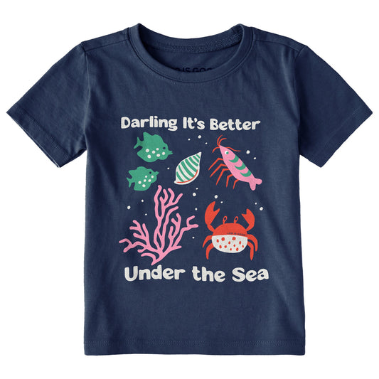 Toddler Darling It's Better Under the Sea Short Sleeve Crusher Tee