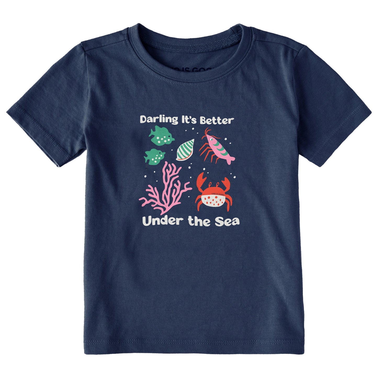 Toddler Darling It's Better Under the Sea Short Sleeve Crusher Tee