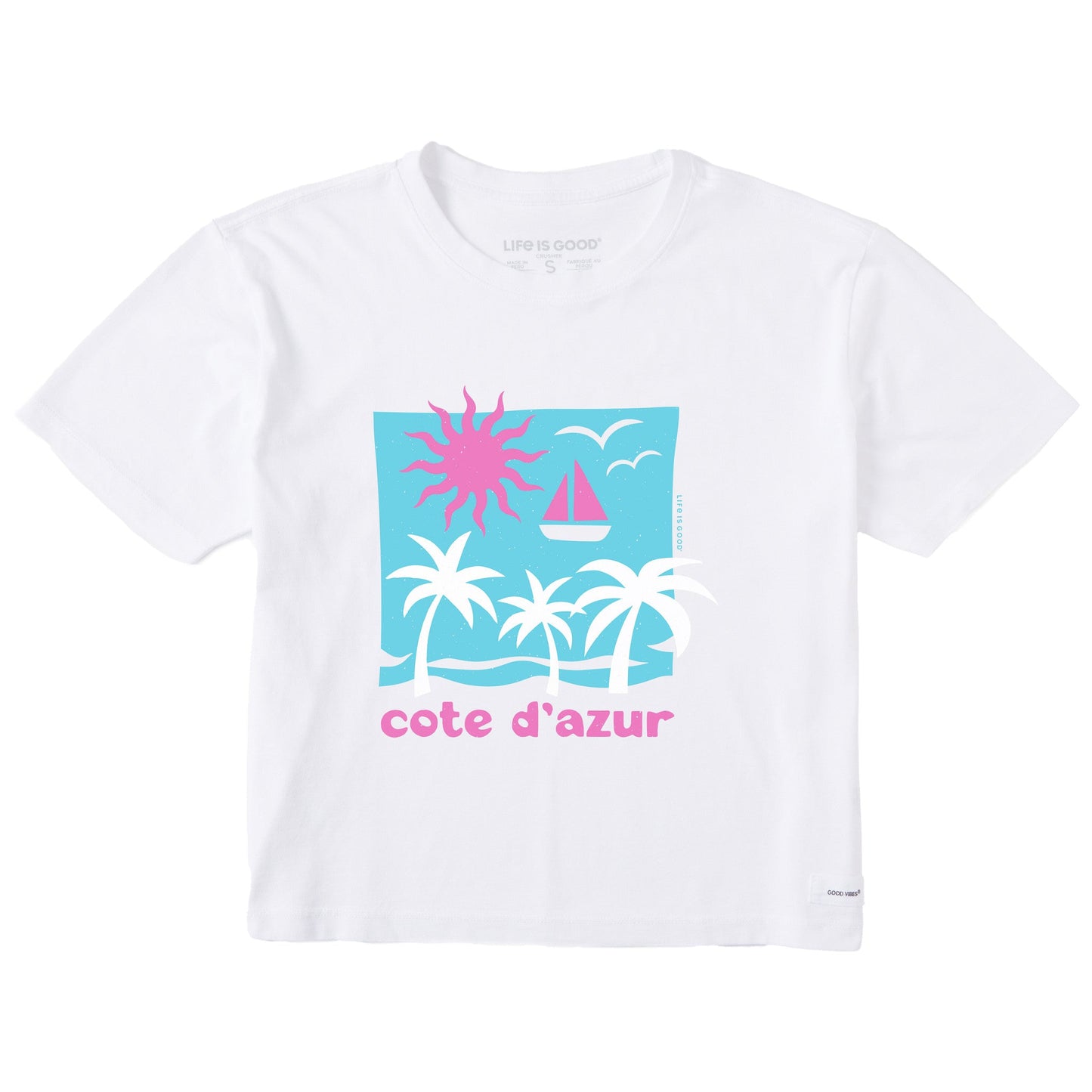 Women's Cote D'Azur Short Sleeve Crusher Boxy Tee
