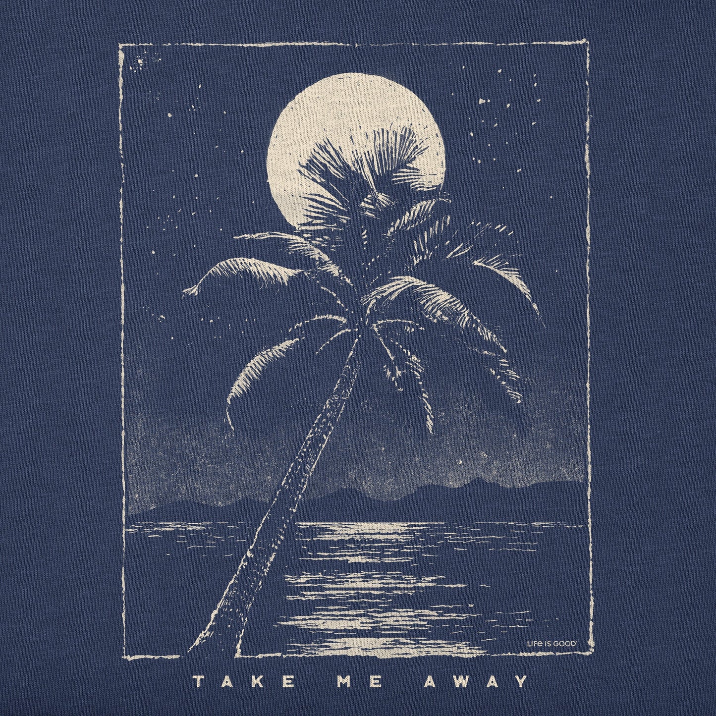 Women's Take Me Away Palm Short Sleeve Crusher Boxy Tee