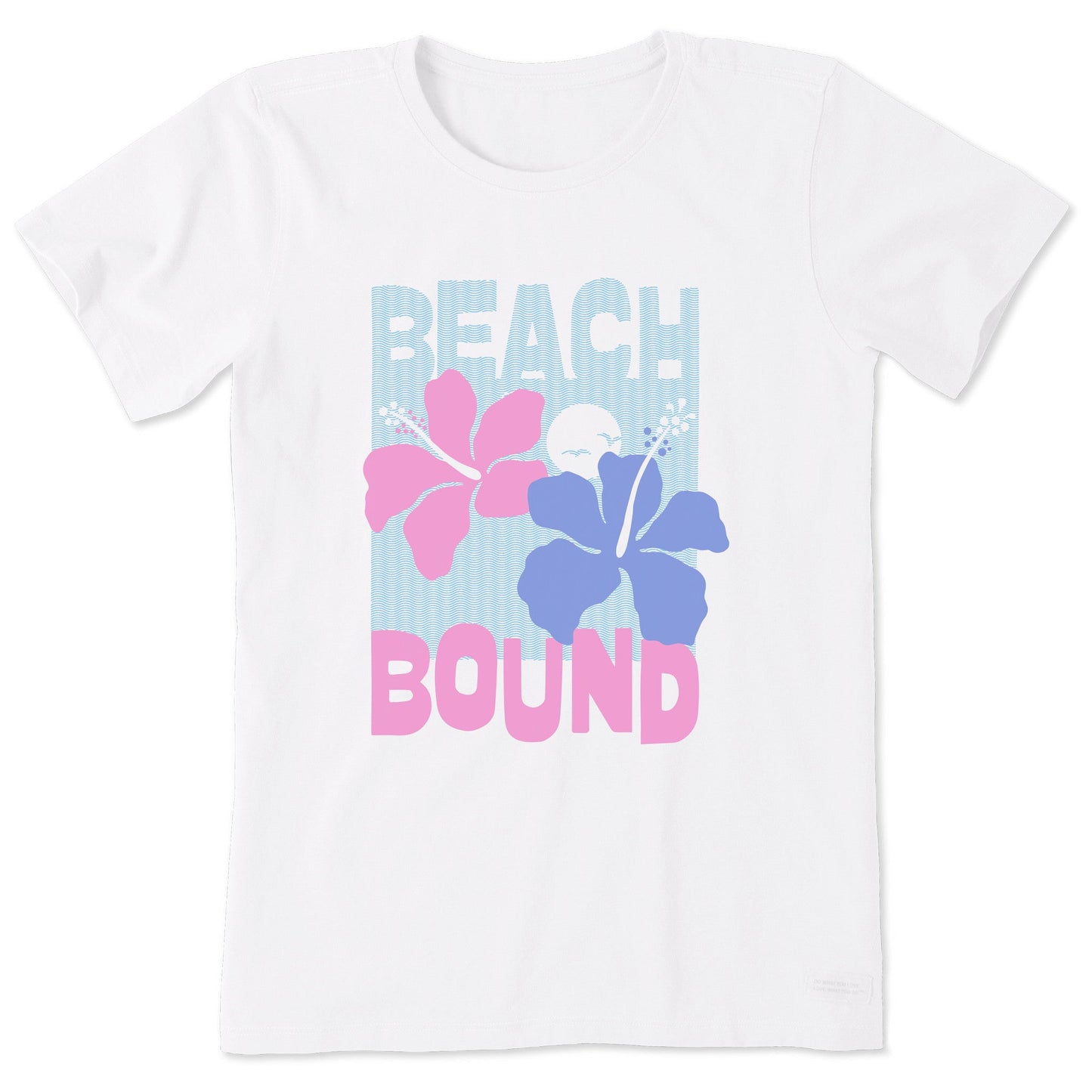Women's Beach Bound Two Hibiscus Short Sleeve Tee