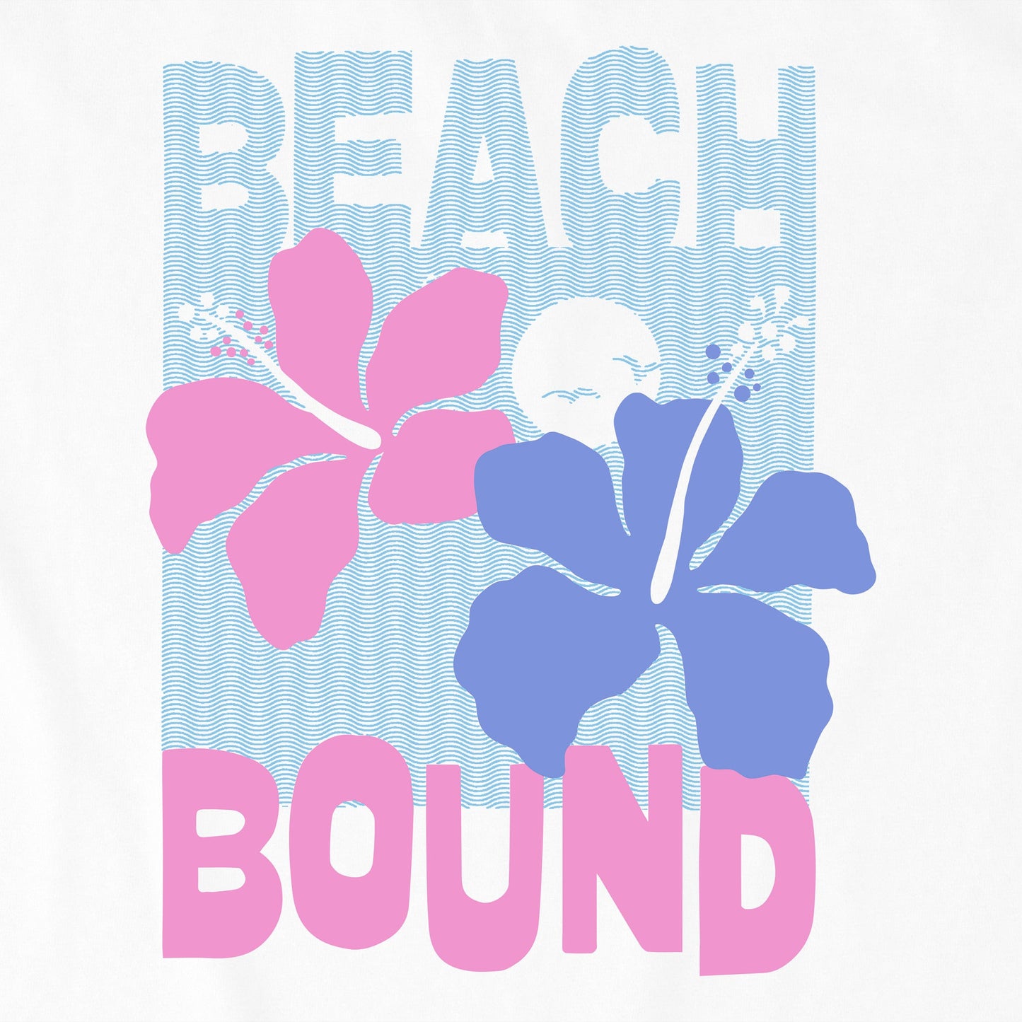 Women's Beach Bound Two Hibiscus Short Sleeve Tee