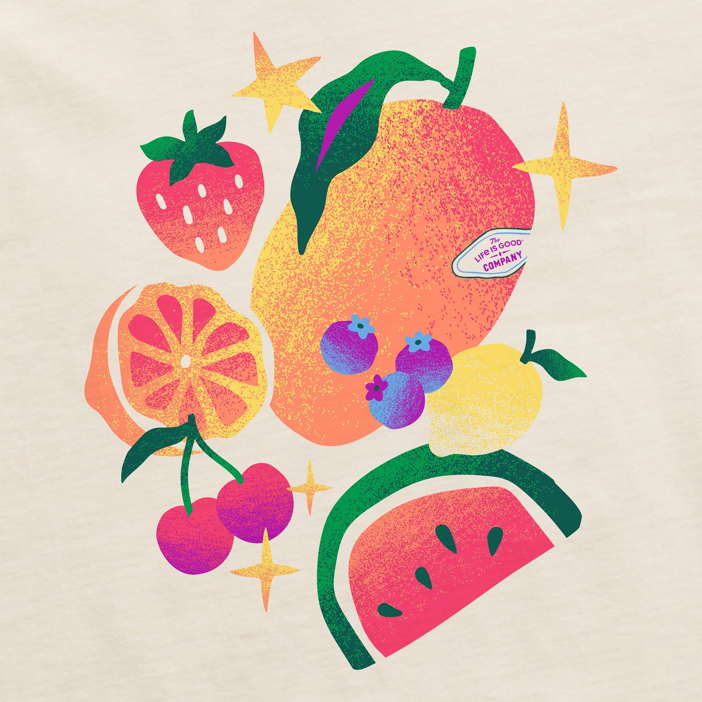 Women's Summer Fruit Medley Short Sleeve Crusher Tee