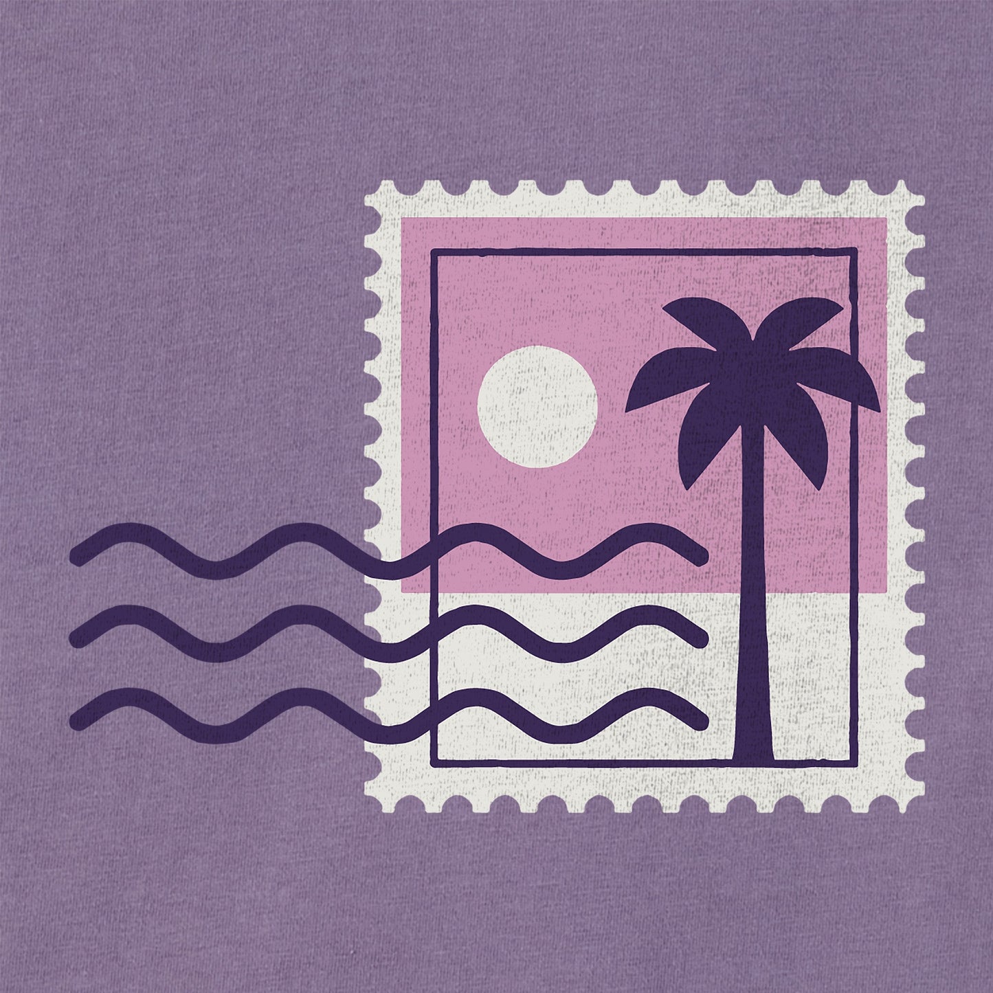 Women's Beach Stamp Short Sleeve Crusher Tee