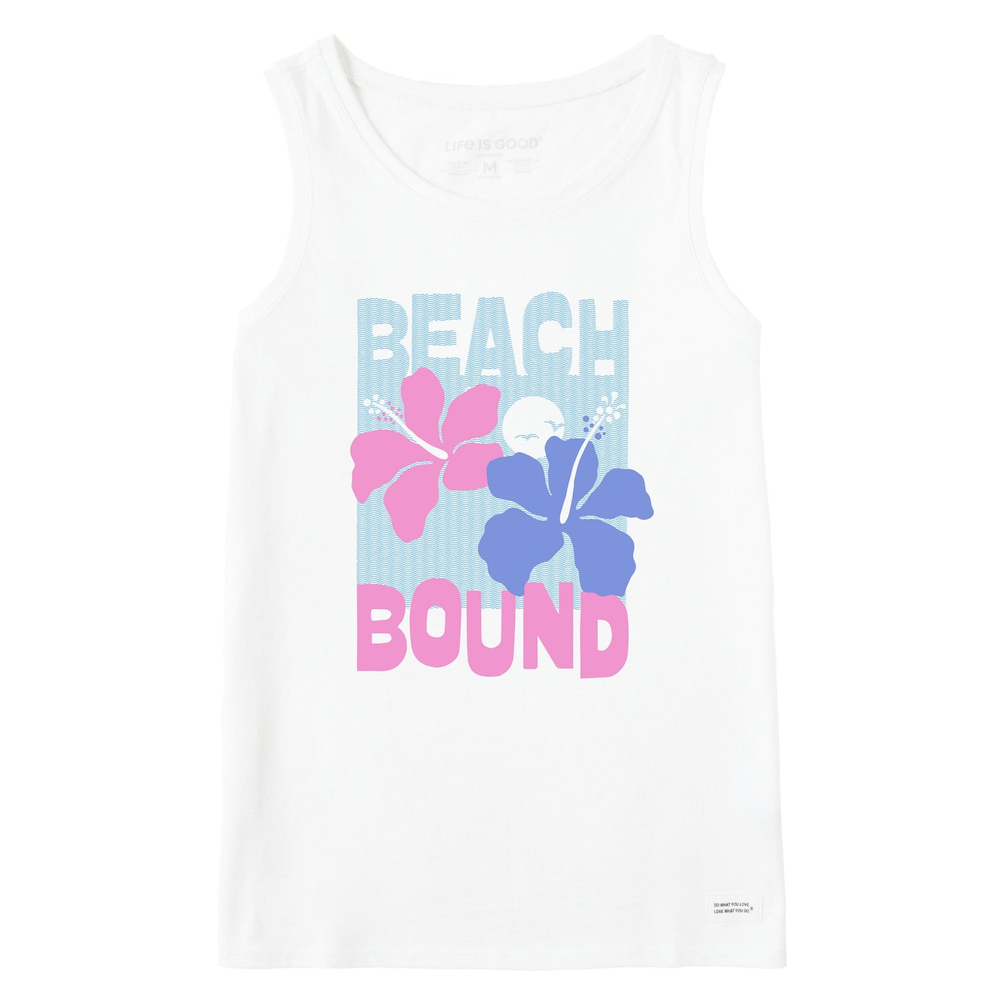 Women's Beach Bound Two Hibiscus Crusher Tank