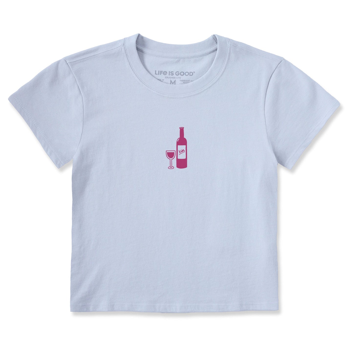 Women's Wine with Glass Crusher-LITE Shrunken Tee