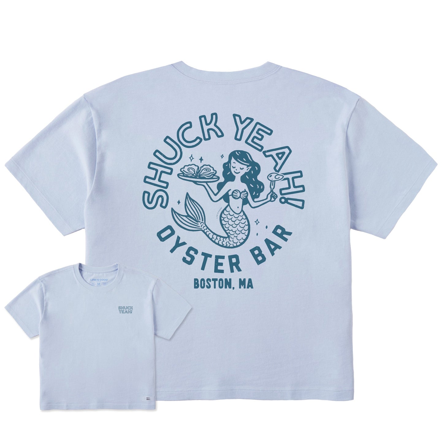 Women's Shuck Yeah Oyster Bar Short Sleeve Crusher Boxy Tee