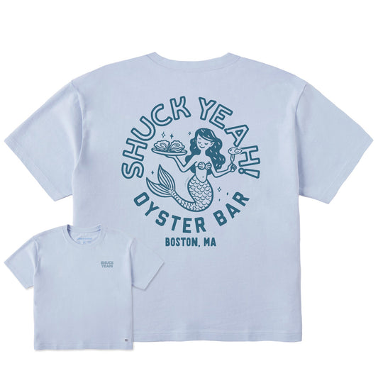 Women's Shuck Yeah Oyster Bar Short Sleeve Crusher Boxy Tee