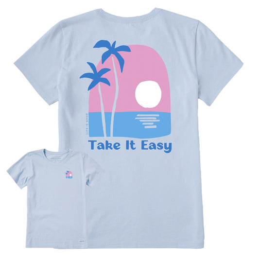 Women's Take it Easy Palms Short Sleeve Crusher Tee