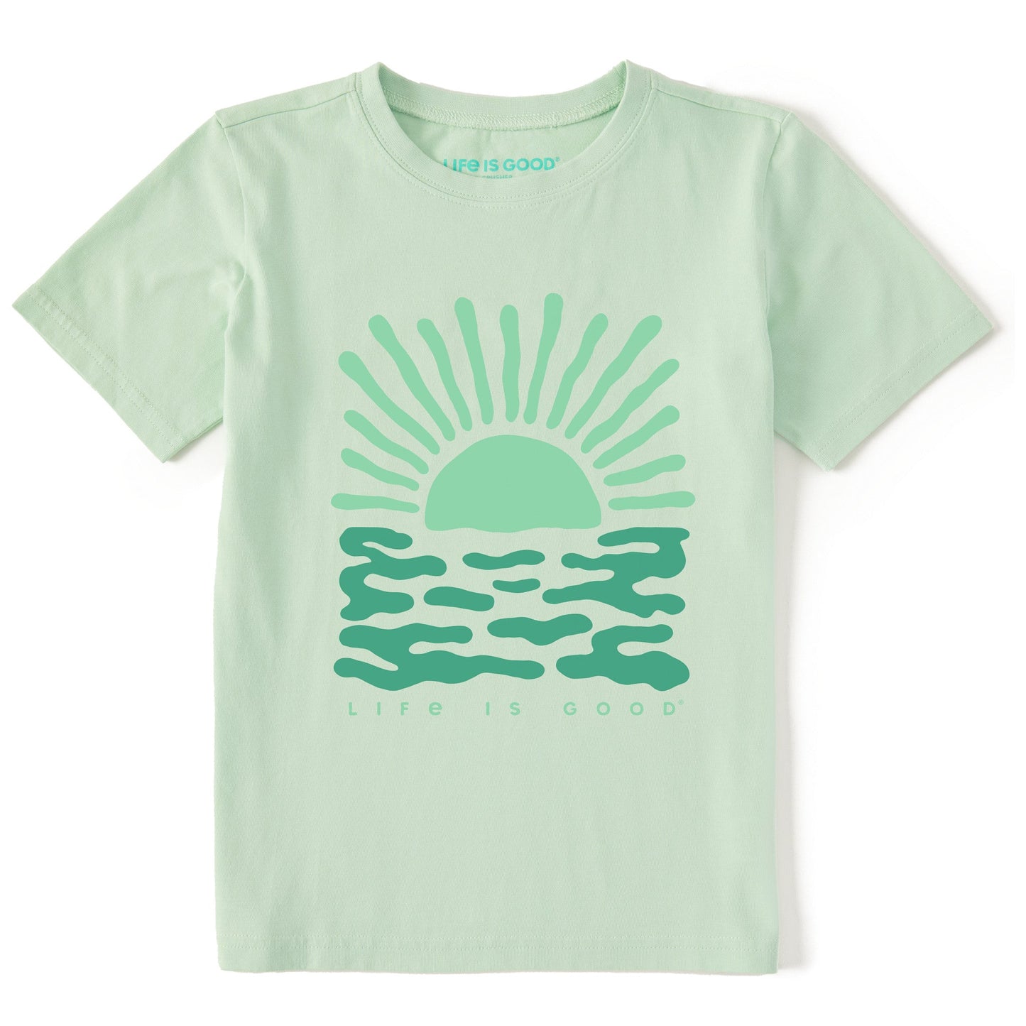 Kids Sun Over the Water Short Sleeve Crusher Tee