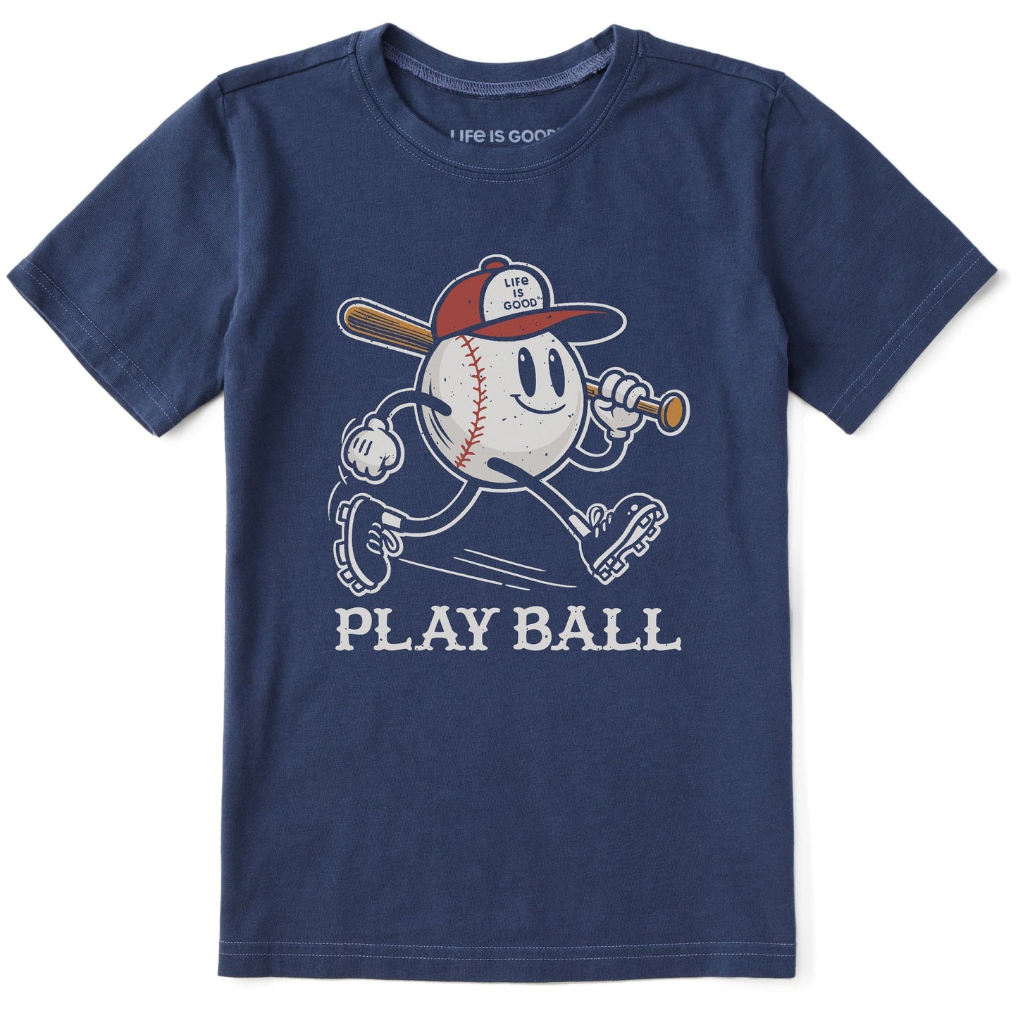 Kids Play Ball Mascot Short Sleeve Crusher Tee