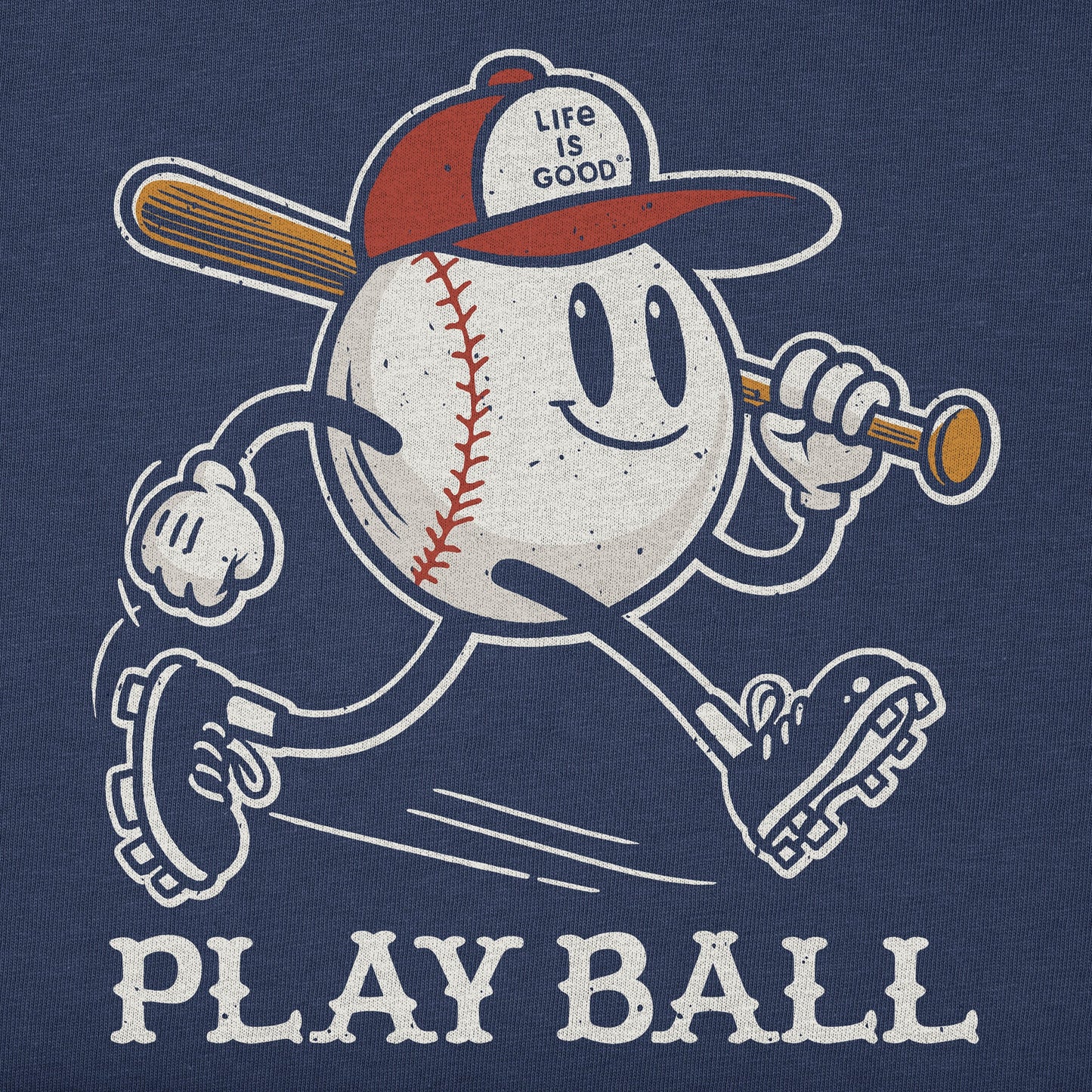 Kids Play Ball Mascot Short Sleeve Crusher Tee