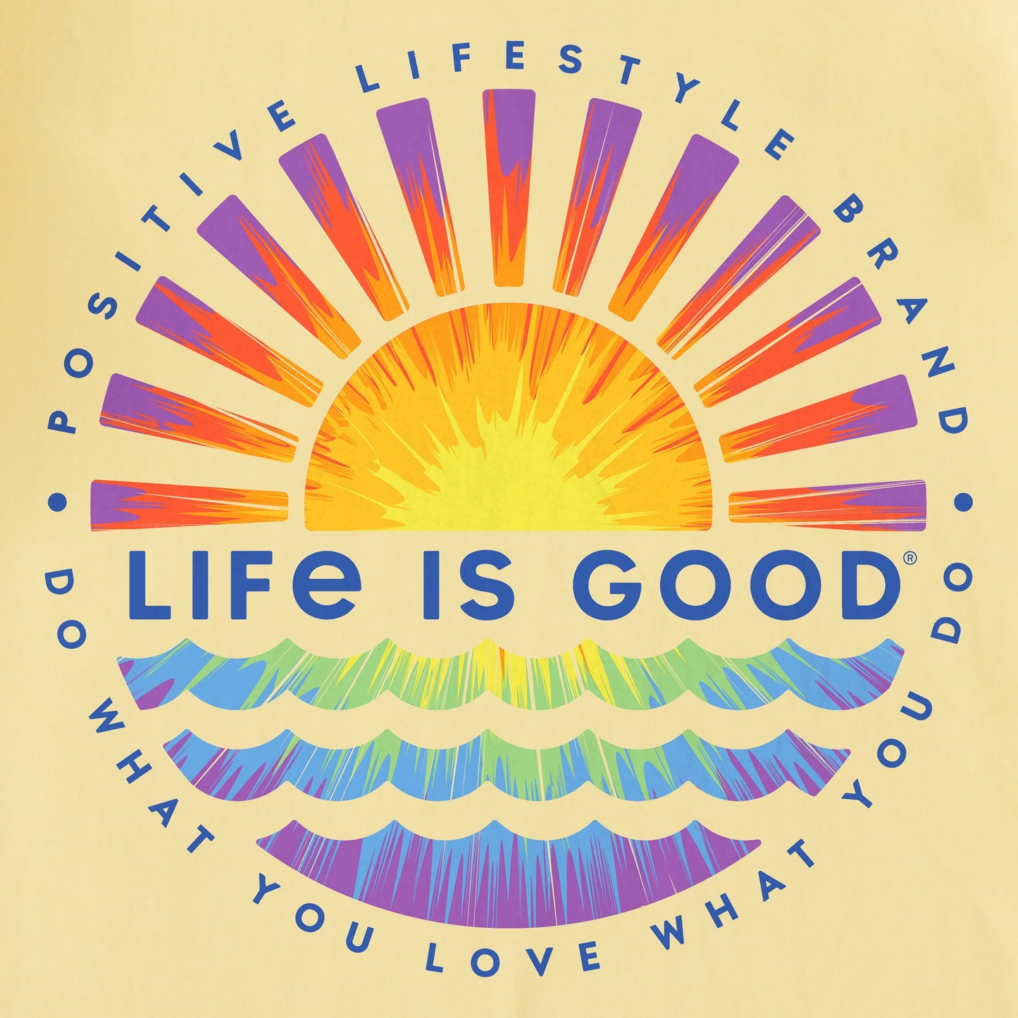 Men's Tie Dye Sunset Burst Short Sleeve Tee