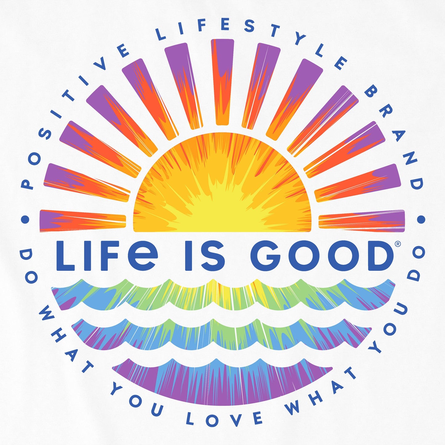 Men's Tie Dye Sunset Burst Short Sleeve Tee