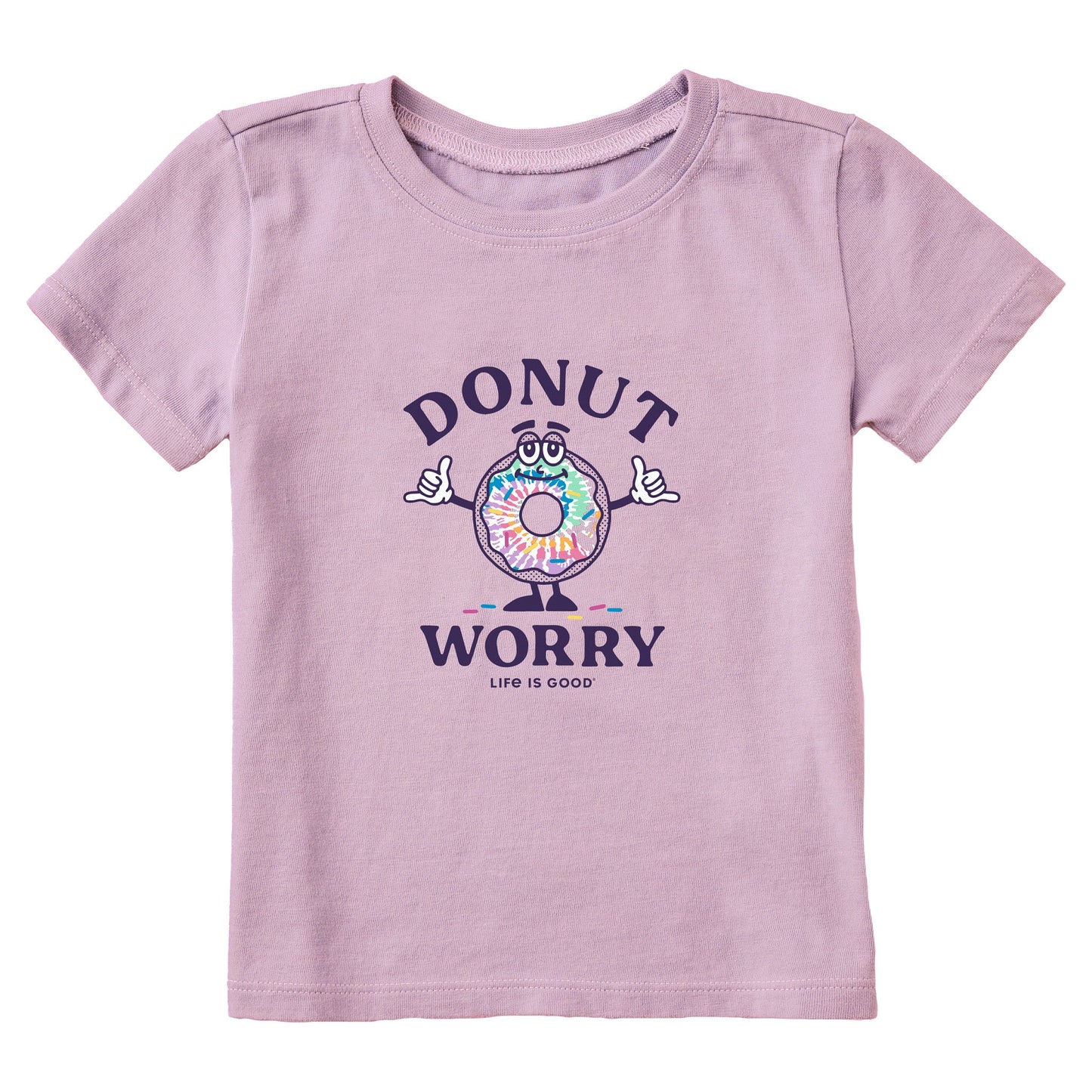 Toddler Matchbook Donut Worry Tie Dye Short Sleeve Crusher Tee