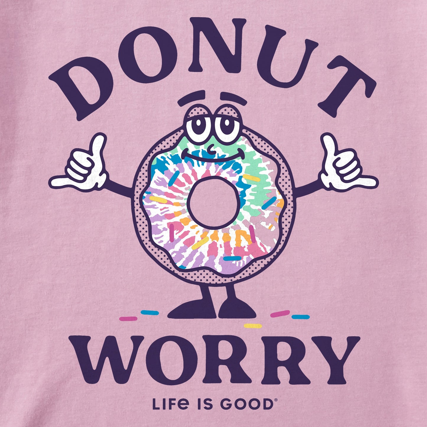 Toddler Matchbook Donut Worry Tie Dye Short Sleeve Crusher Tee
