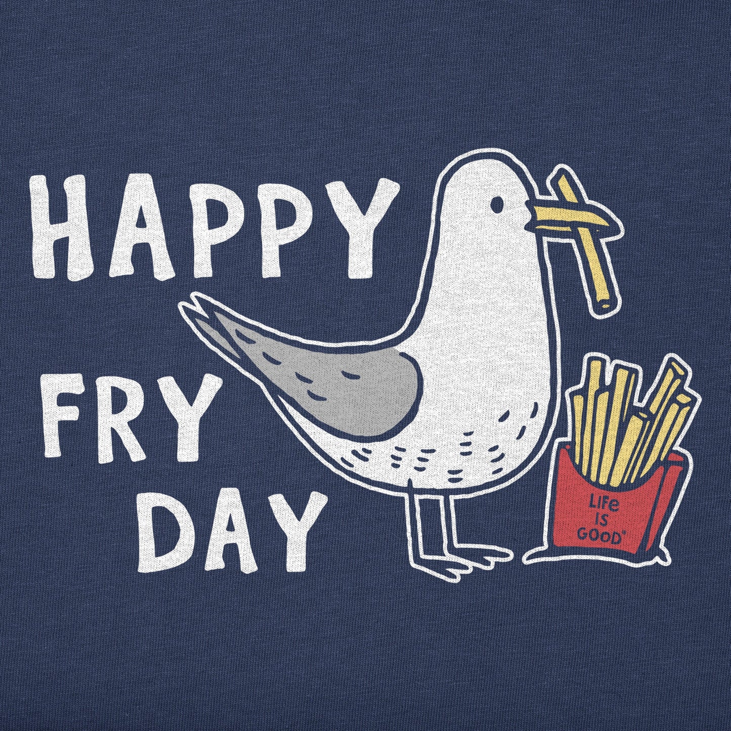 Toddler Happy Fry Day Short Sleeve Crusher Tee