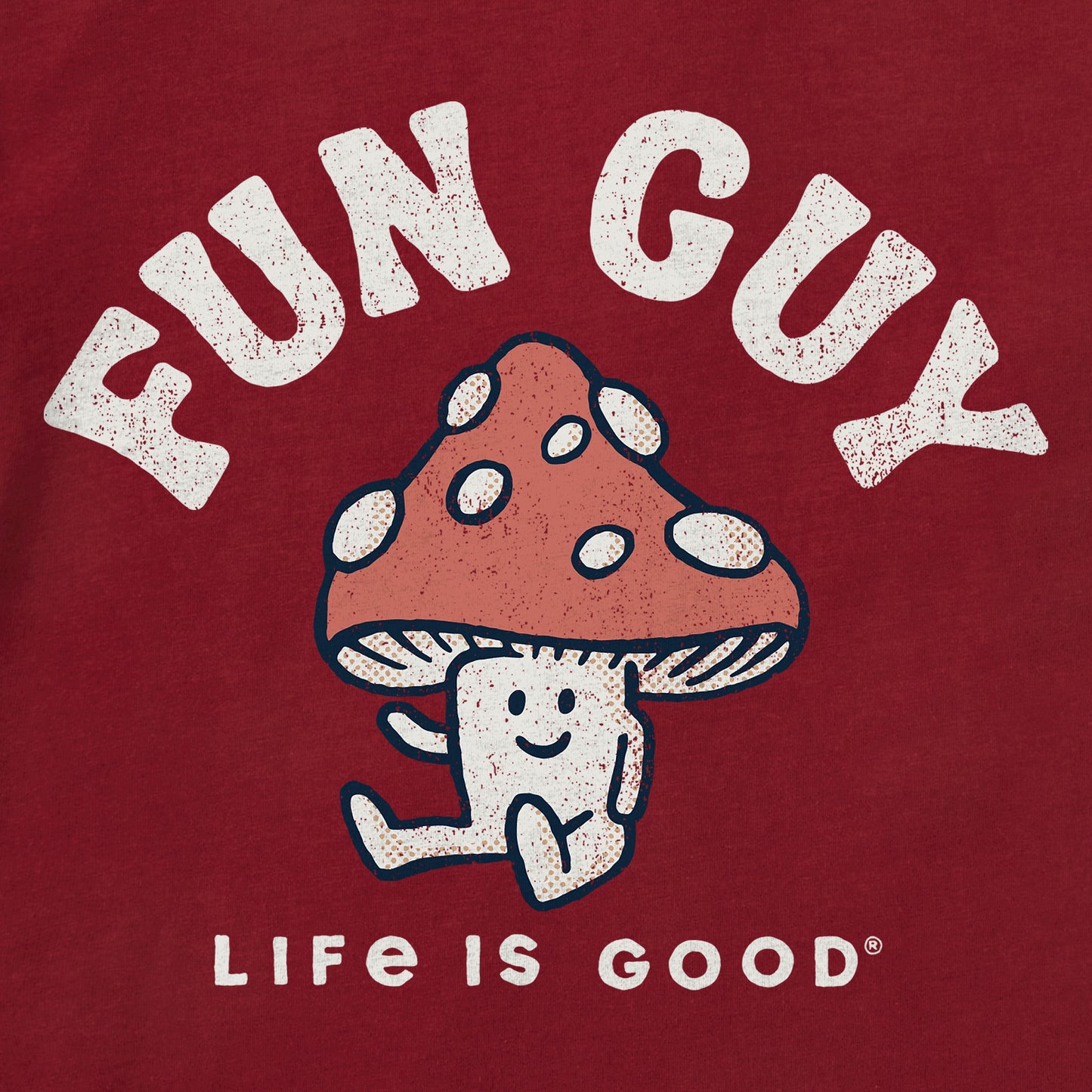 Toddler Fun Guy Mushroom Short Sleeve Crusher Tee