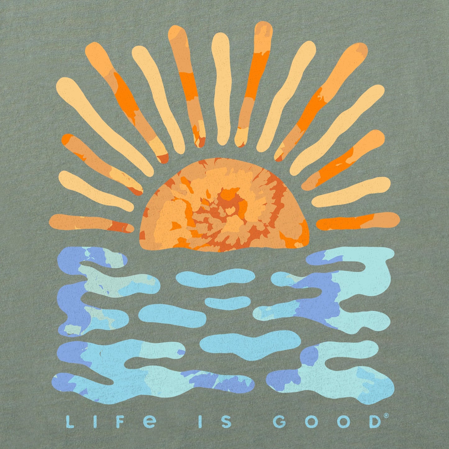 Women's Sun Water Tie Dye Short Sleeve Tee