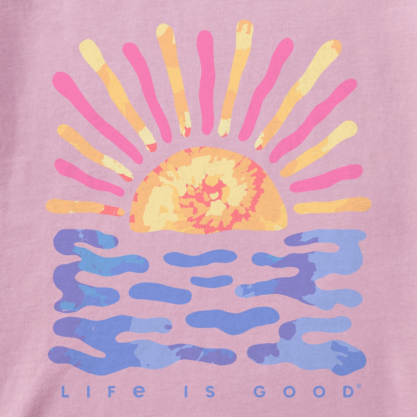 Women's Sun Water Tie Dye Short Sleeve Tee