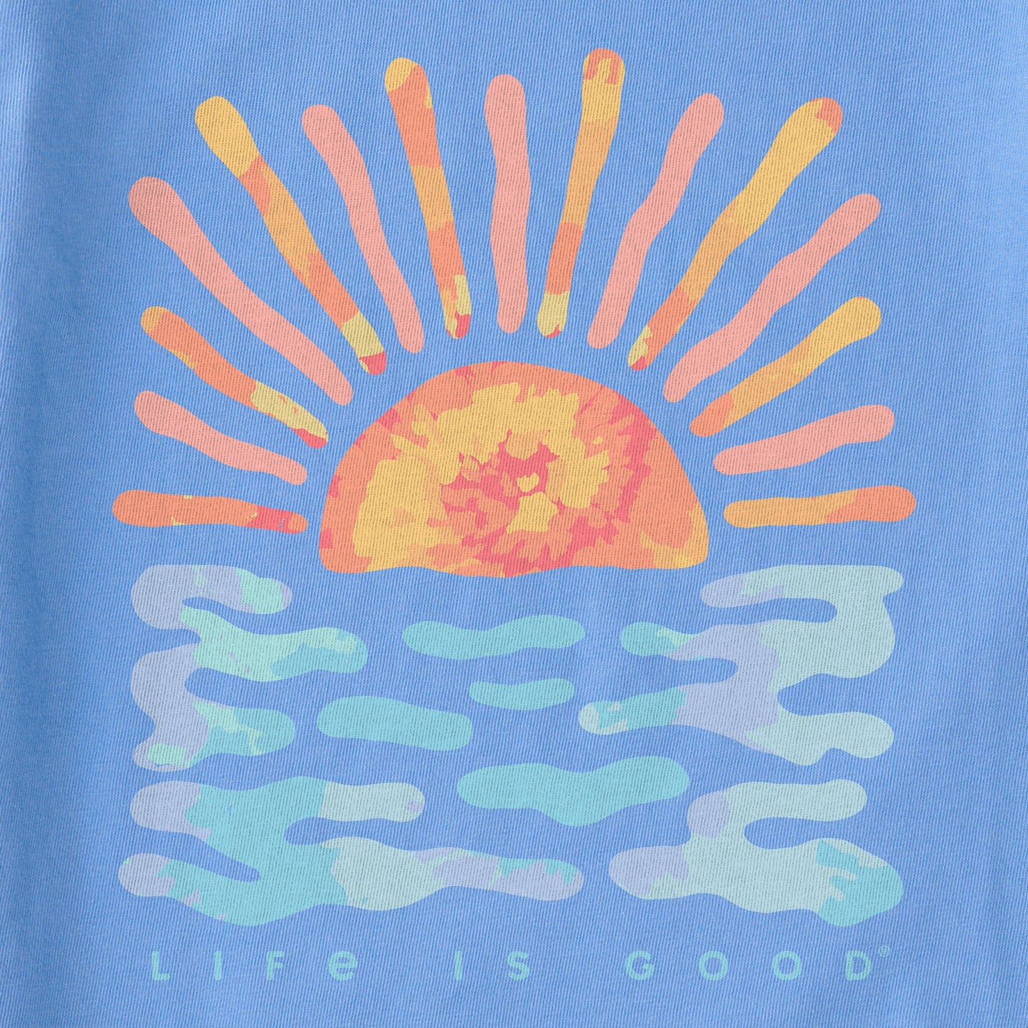 Women's Sun Water Tie Dye Short Sleeve Tee