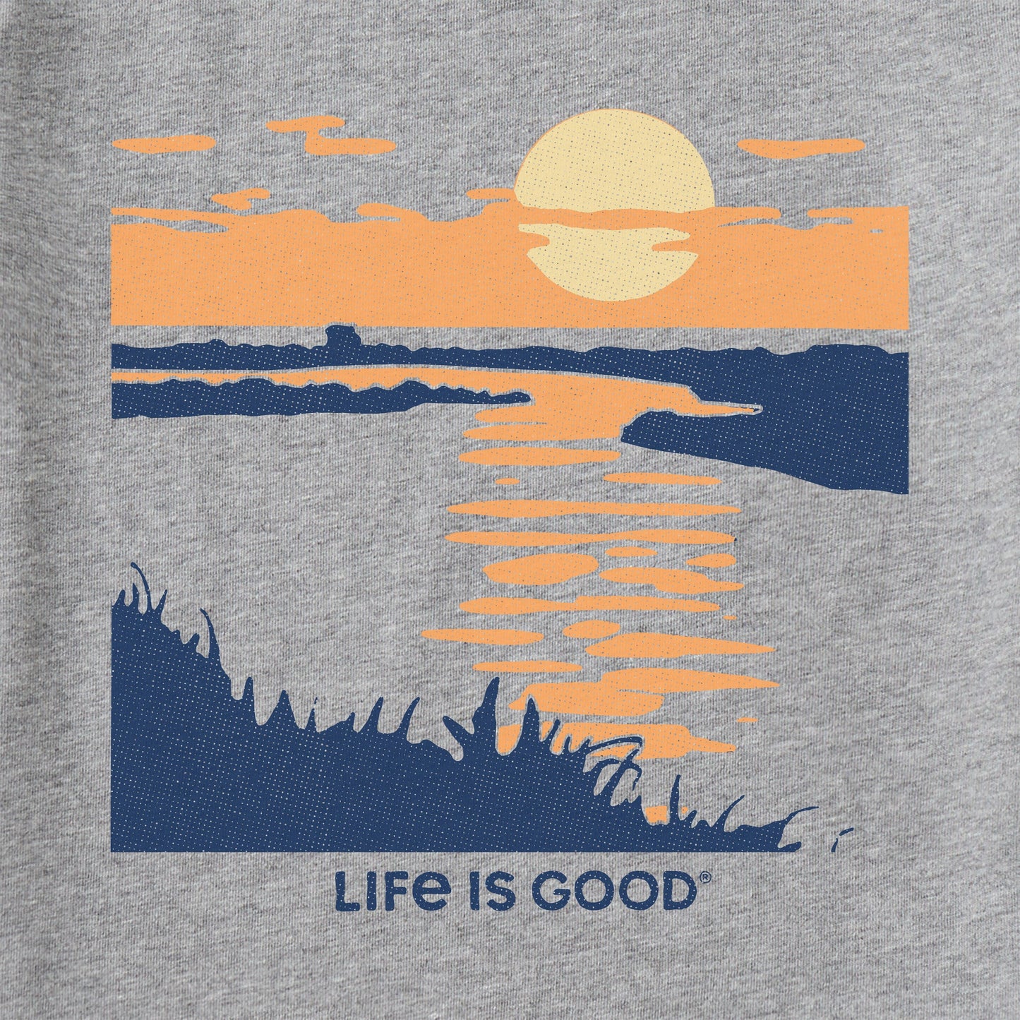Men's Sunset over the Grass Short Sleeve Crusher Tee