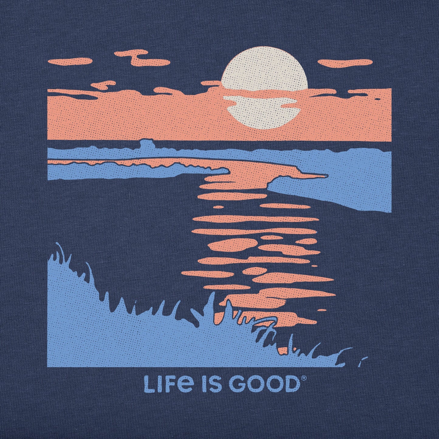 Men's Sunset over the Grass Short Sleeve Crusher Tee