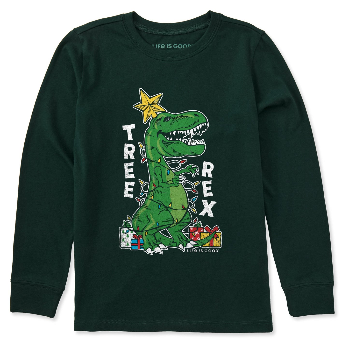 Kids Tree Rex Long Sleeve Crusher Tee