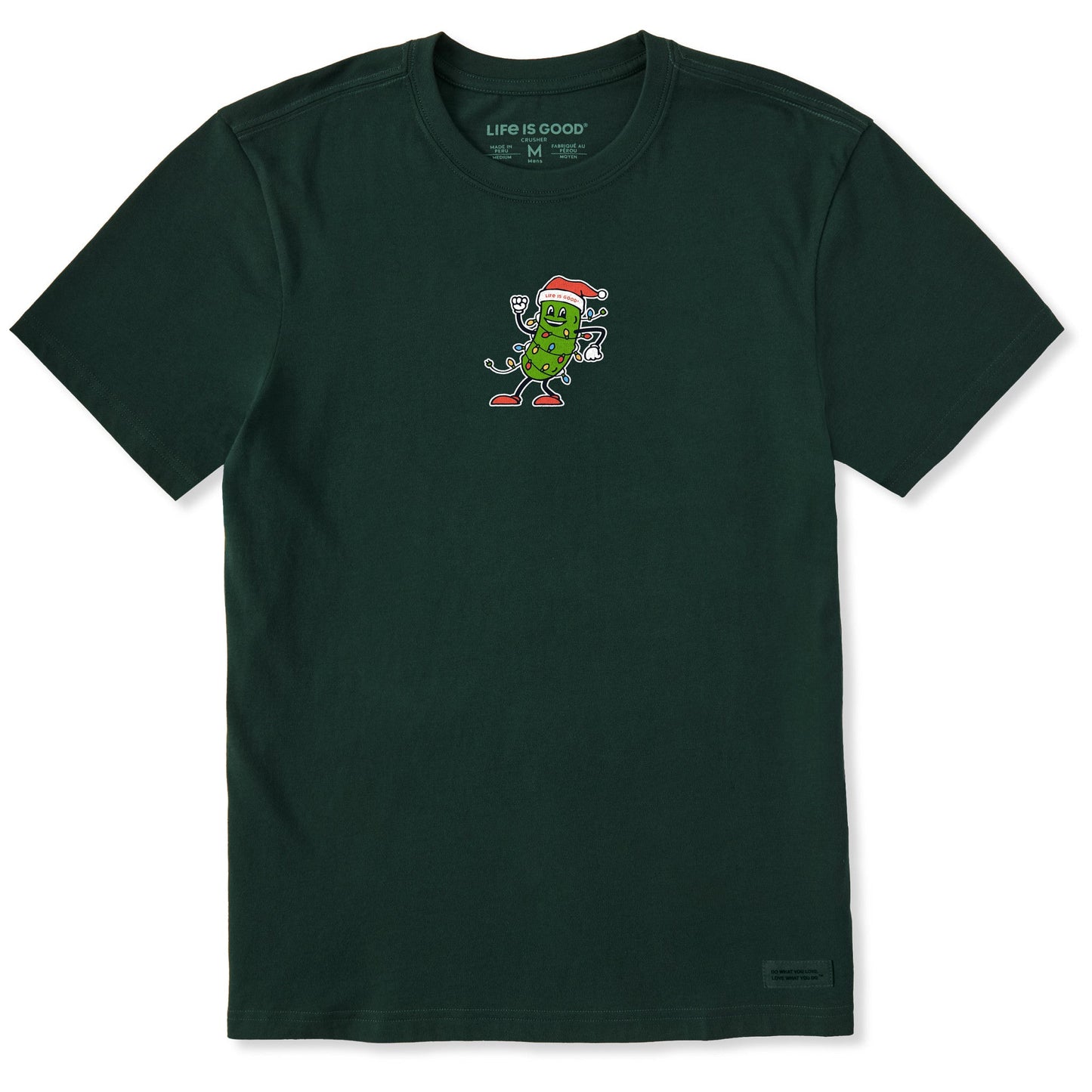 Men's Christmas Pickle Short Sleeve Crusher Tee
