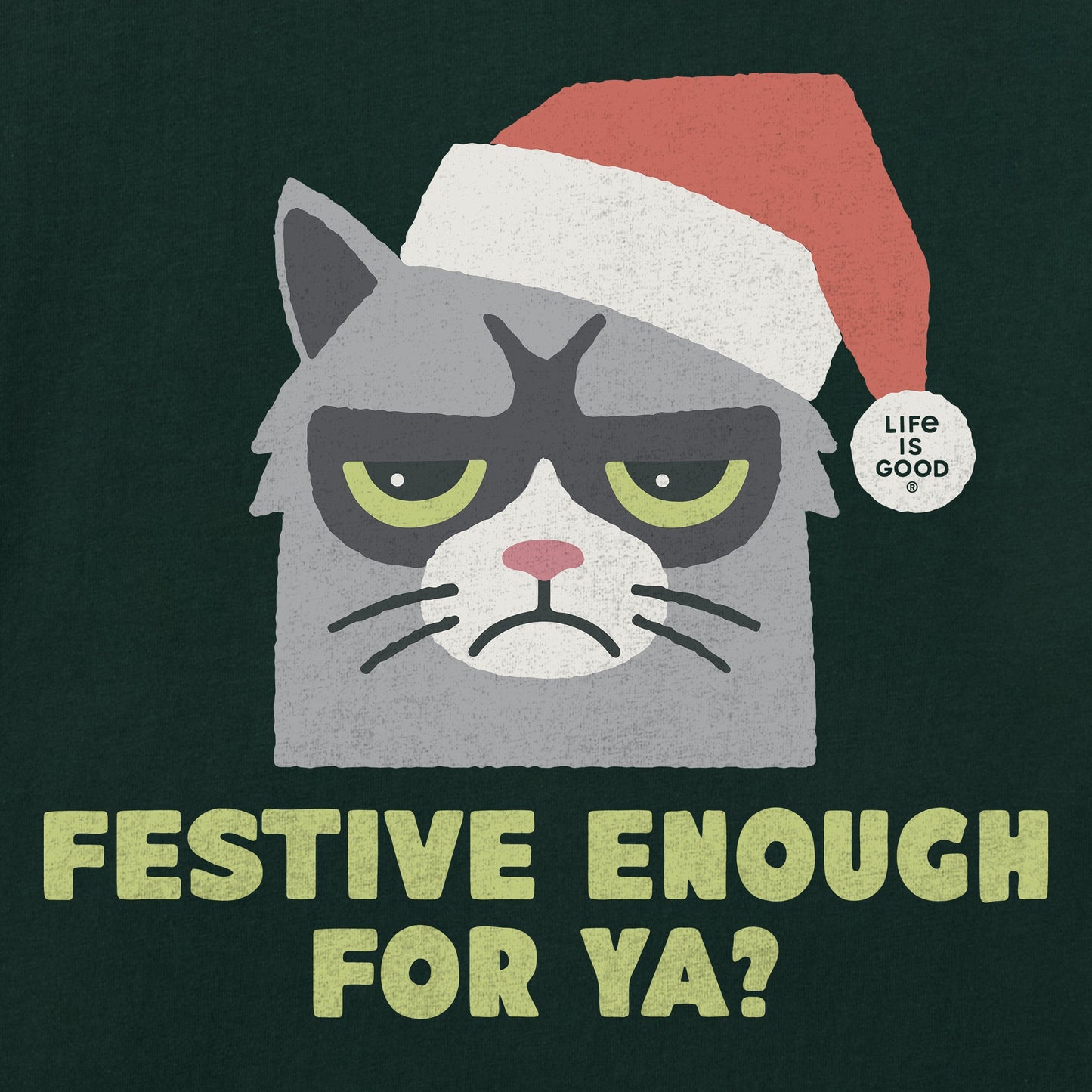 Men's Festive Enough For Ya? Short Sleeve Crusher Tee