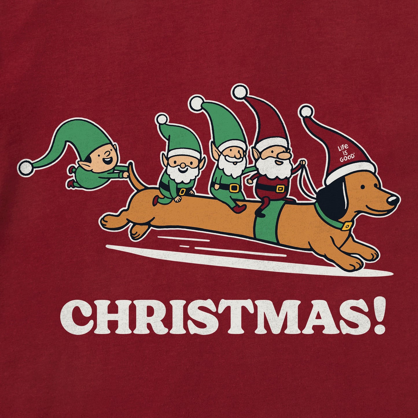 Women's Christmas Long Sleeve Crusher Tee