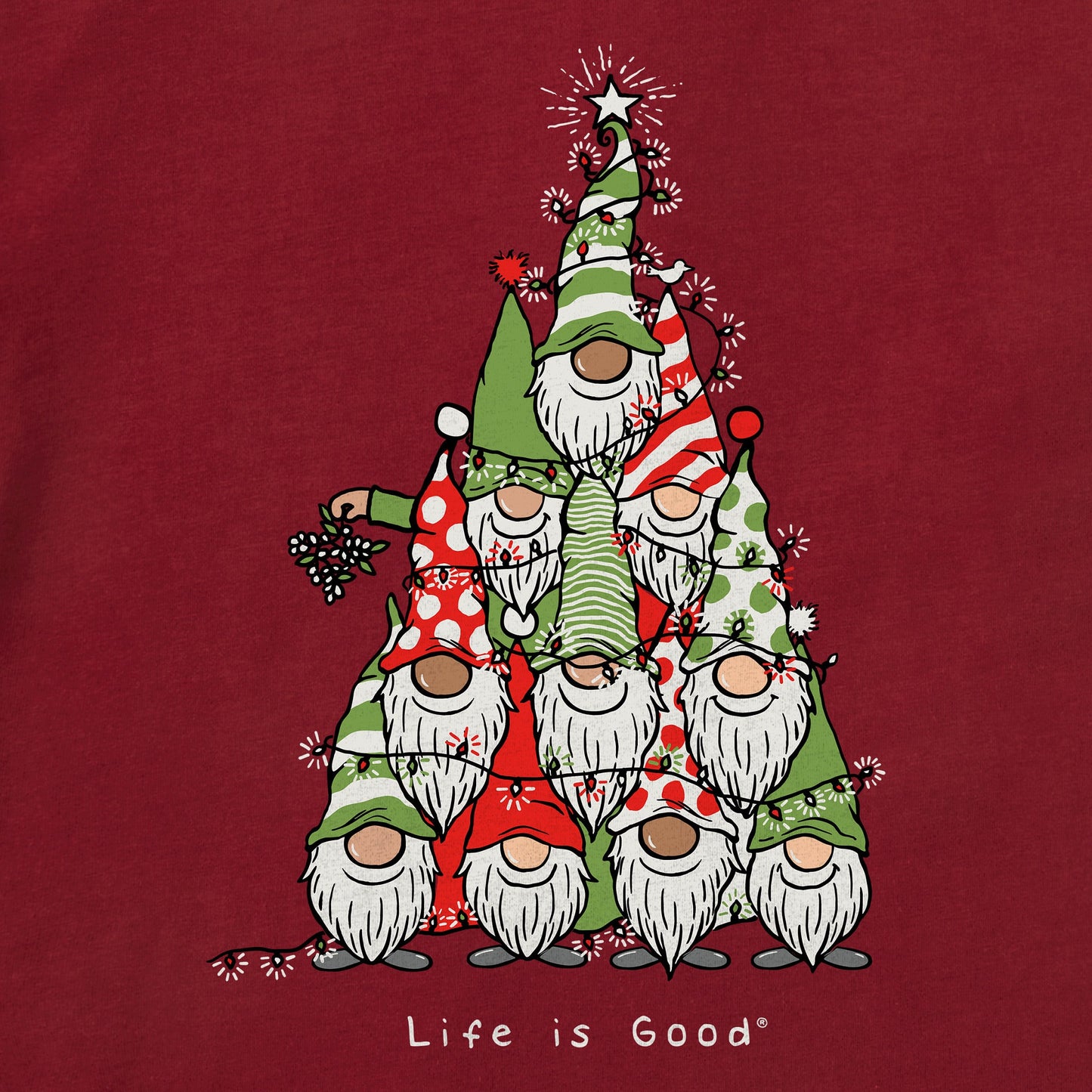 Women's Gnome Tree Long Sleeve Crusher Tee