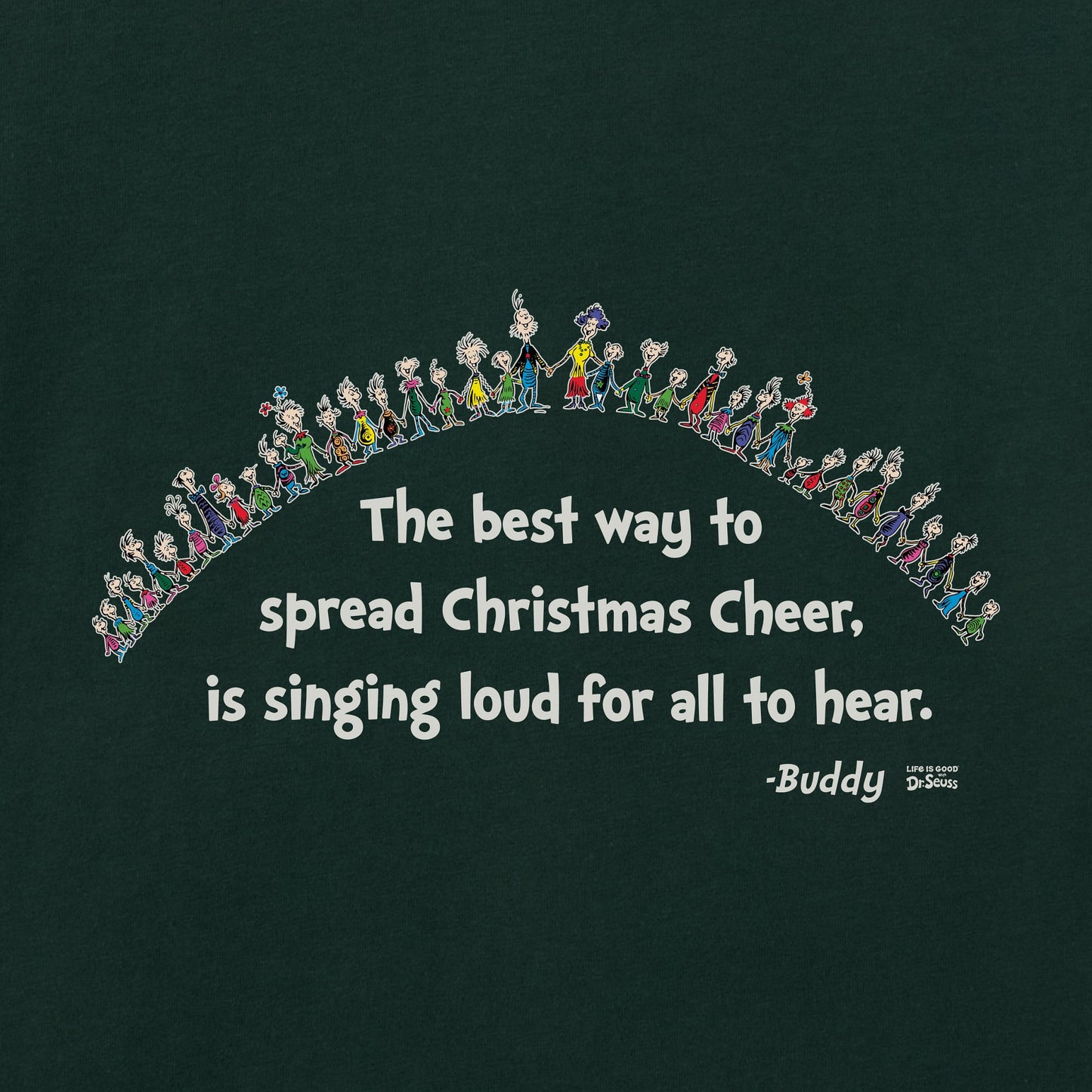 Men's Christmas Cheer Grinch Long Sleeve Crusher Tee