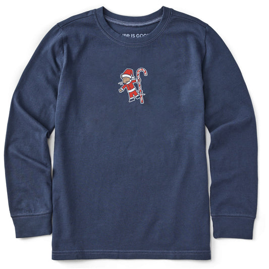 Kids Christmas Mouse Long Sleeve Crusher Tee
