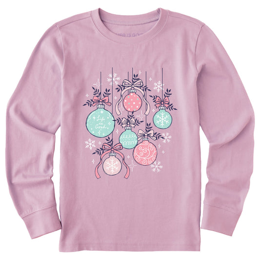 Kids Ornament Medley Long Sleeve Crusher Tee
