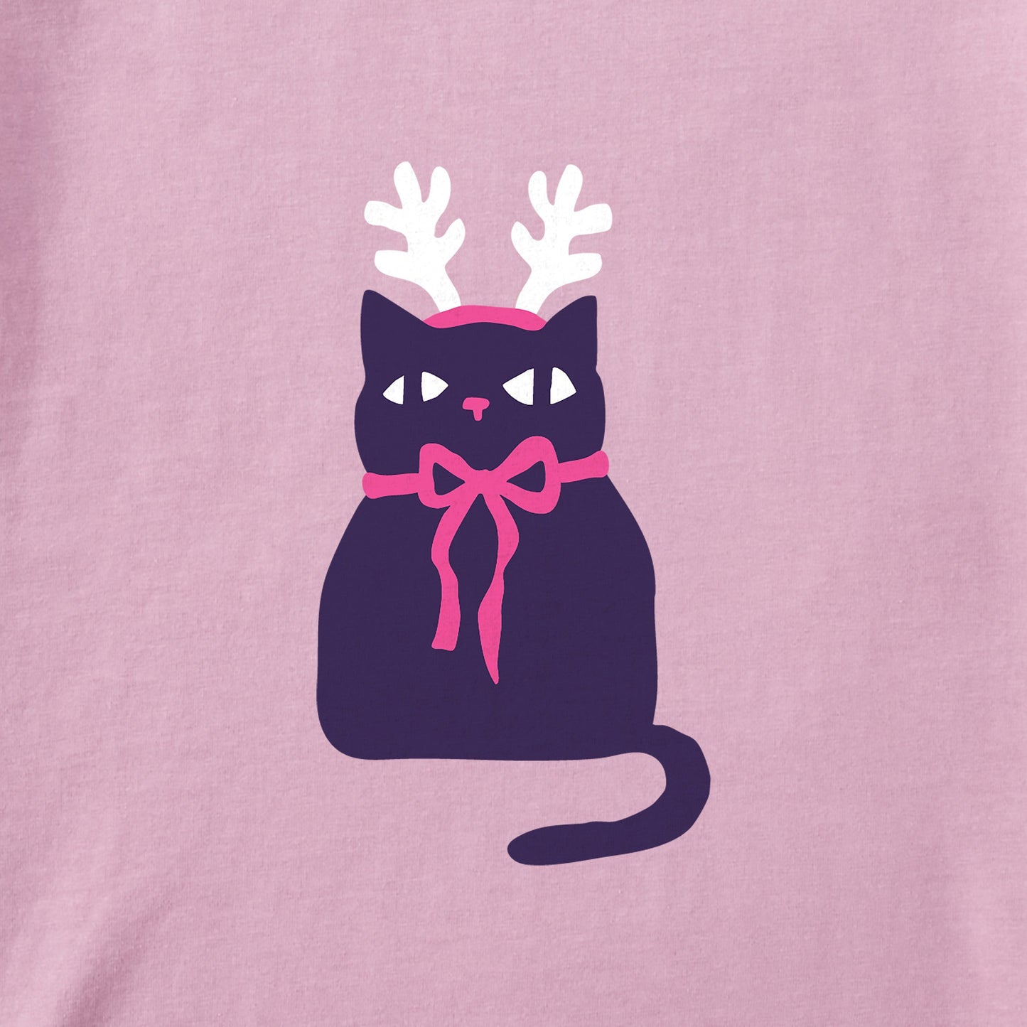 Kids Reindeer Cat Long Sleeve Crusher Tee