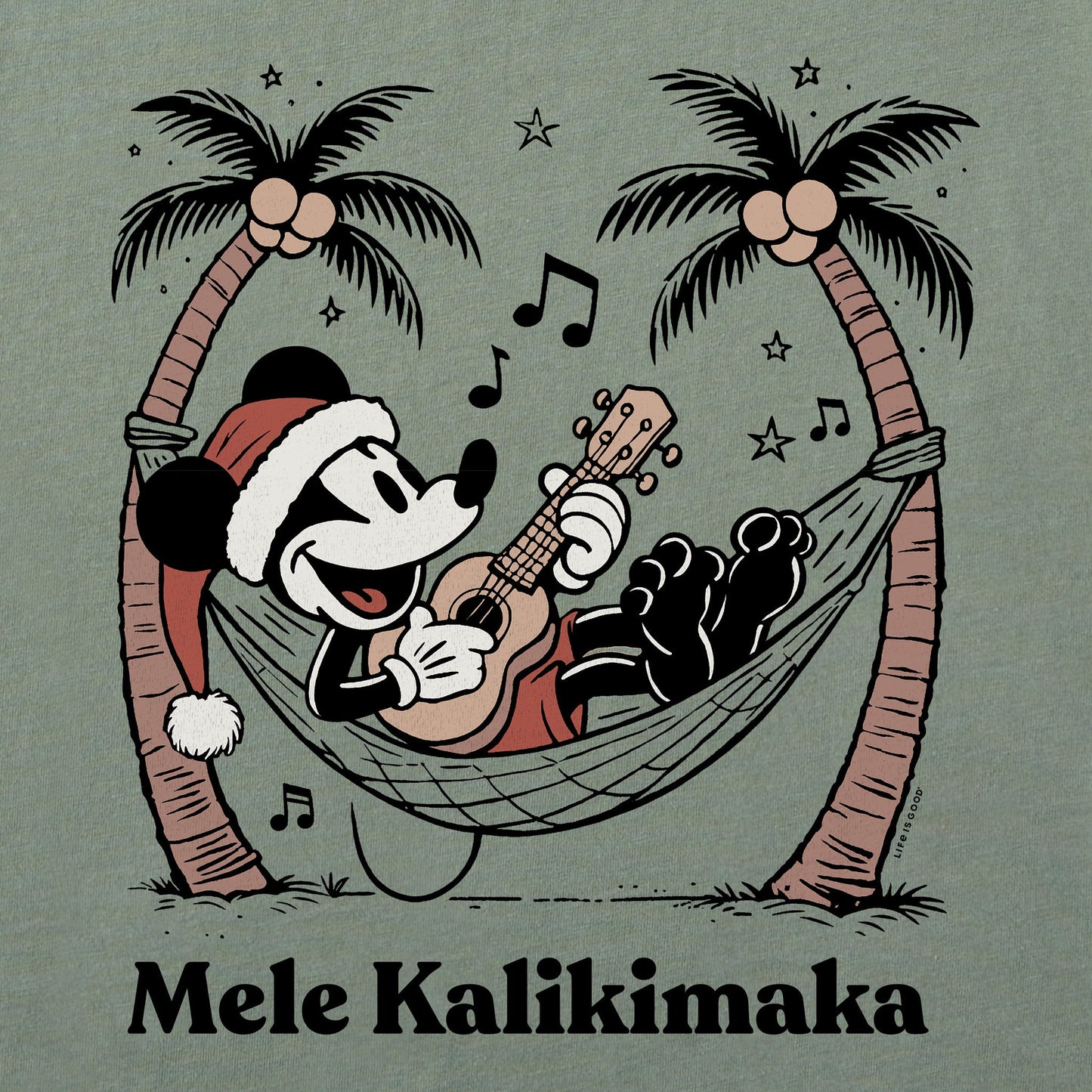 Men's Mele Kalikimaka Willie Short Sleeve Crusher Tee
