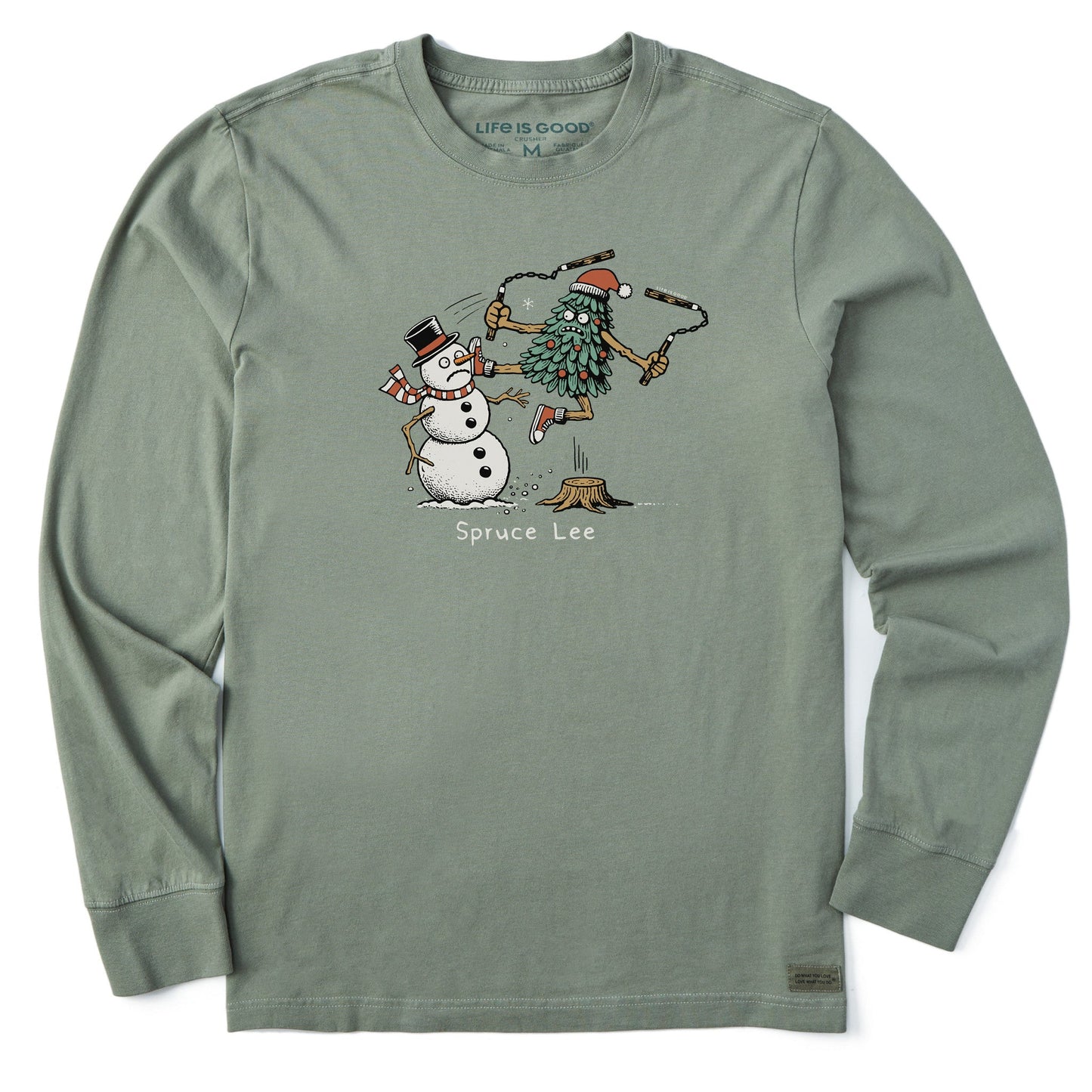 Men's Spruce Lee Long Sleeve Crusher Tee