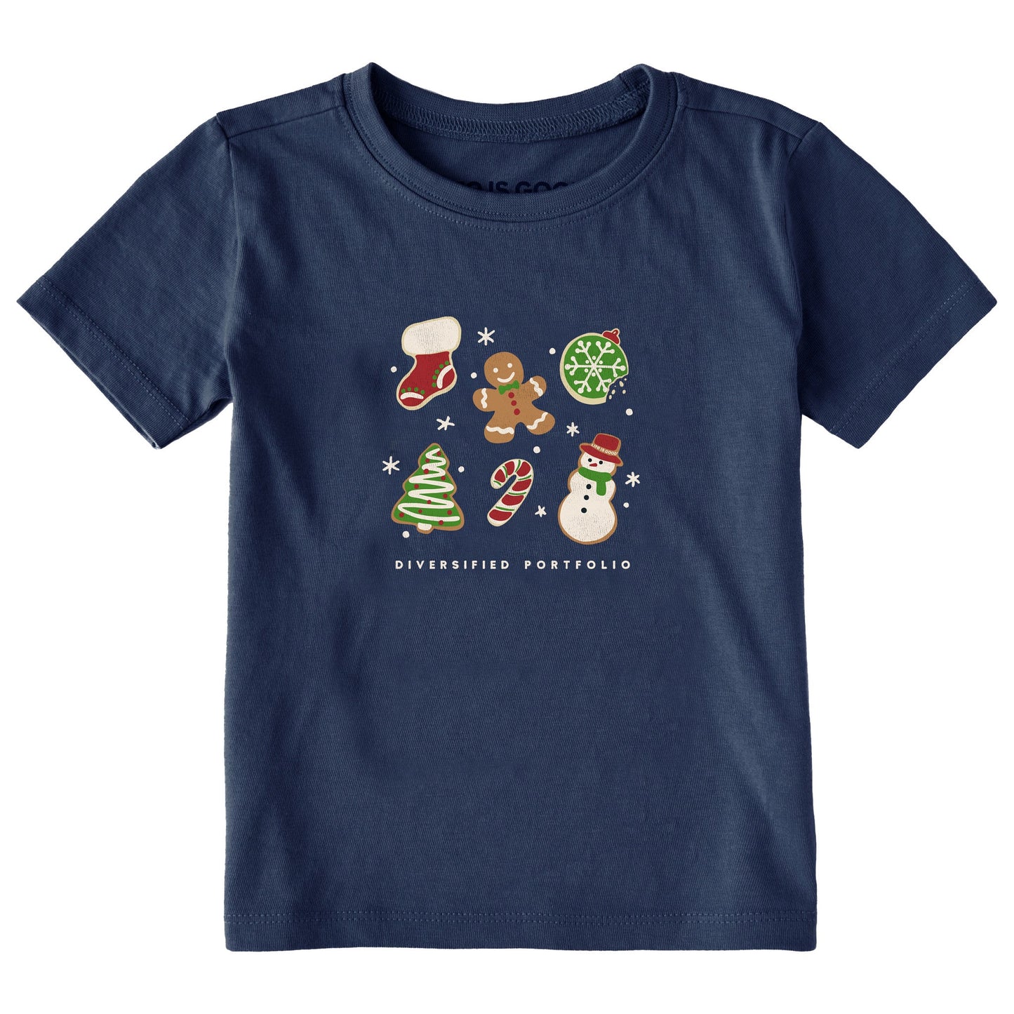 Toddler Diversified Portfolio Xmas Cookies Short Sleeve Crusher Tee