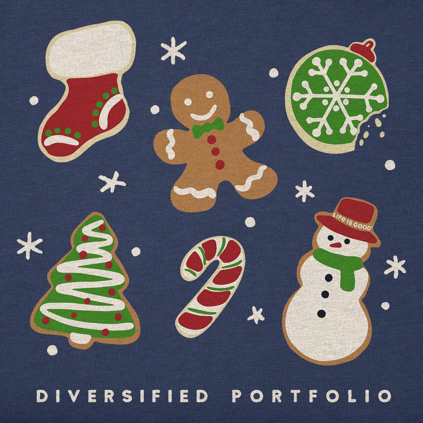 Toddler Diversified Portfolio Xmas Cookies Short Sleeve Crusher Tee