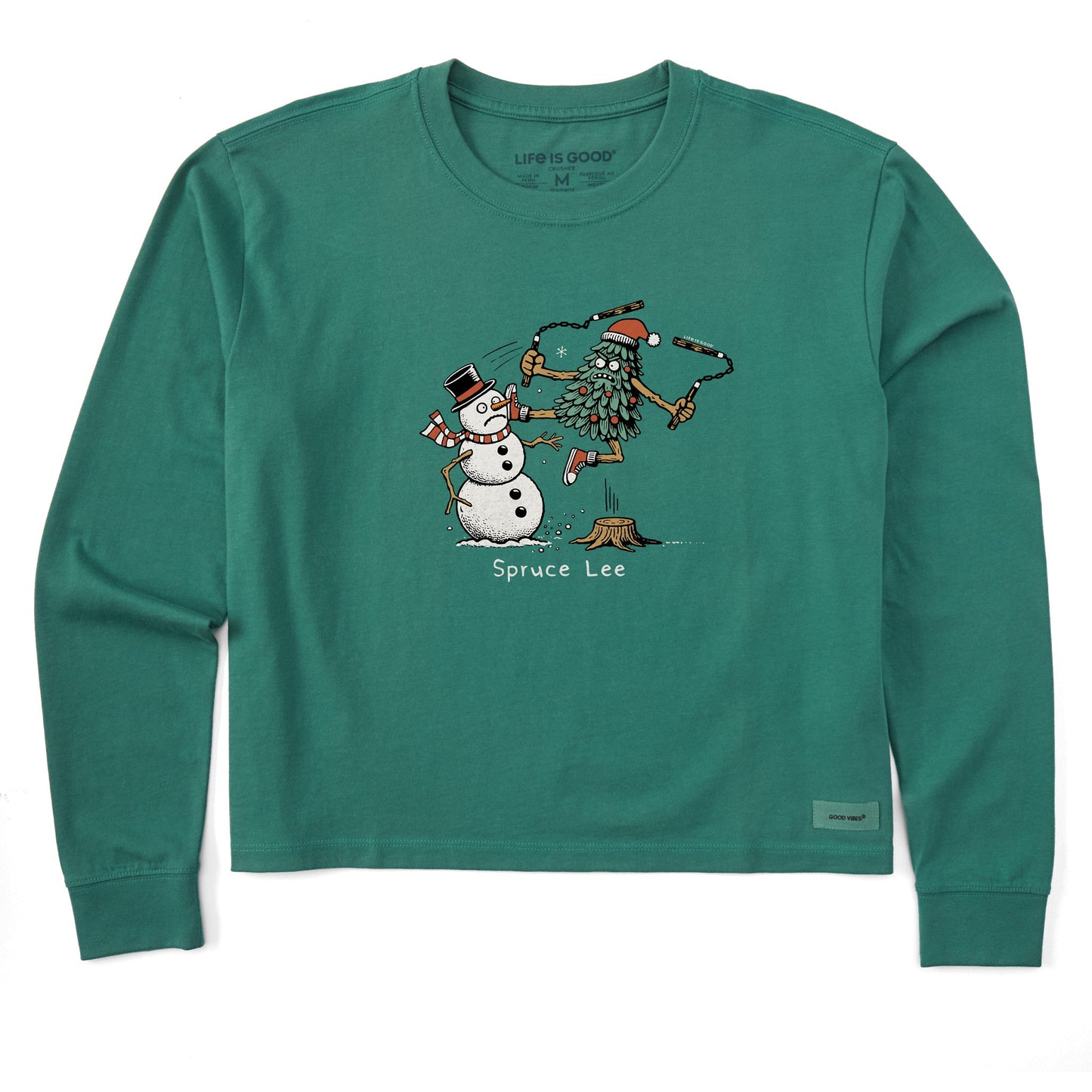 Women's Spruce Lee Long Sleeve Crusher Boxy Tee