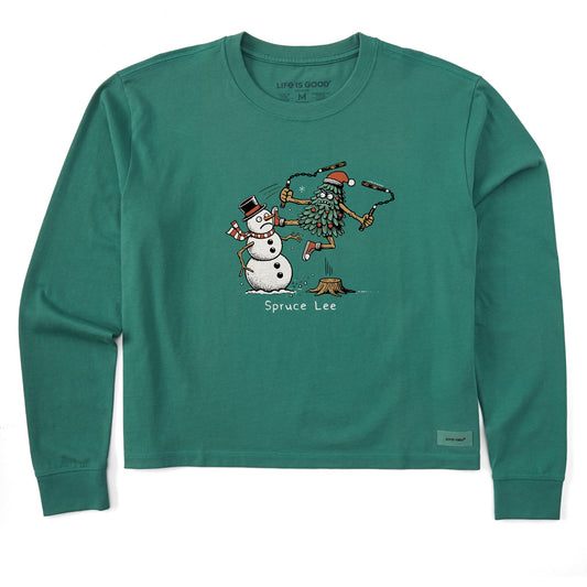 Women's Spruce Lee Long Sleeve Crusher Boxy Tee