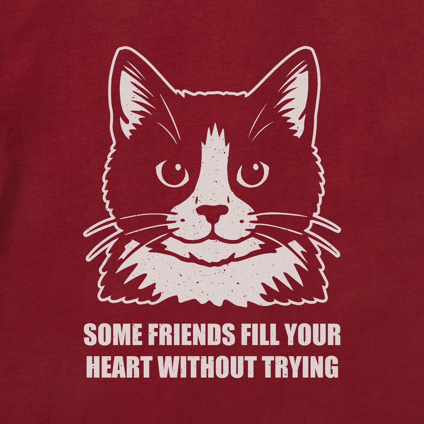 Men's Bert's Fill Your Heart Tuxedo Cat Short Sleeve Crusher Tee